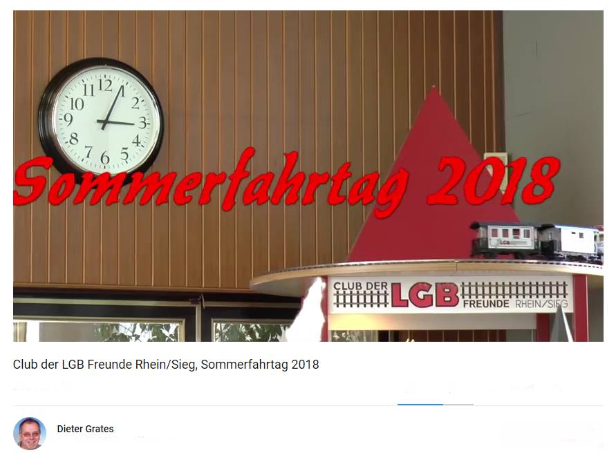 Film von Dieter Grates ist auf YOUTUBE zu sehen. Aufnahmen von unserem Frhjahrsfahrtag 2018. Einfach auf das Bild klicken und zum YOUTUBE Kanal von Dieter Grates wechseln. 