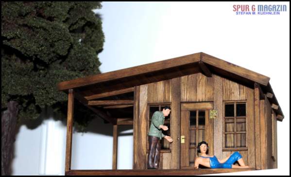 Baumann: Neuheit "Holzhaus" mit Veranda in G-Scale Gre auf der internationalen Spielwarenmesse 2010
