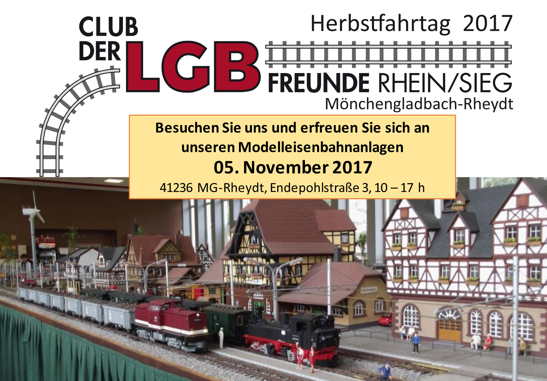 Kommen Sie zu den Herbstfahrtagen am 05. November 2017 in unser Clubdomizil nach Mnchengladbach/Rheydt