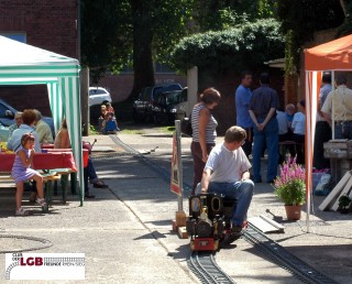 Fahrspaß auf unserer Außenanlage am Club-Domizil in Mönchengladbach beim Sommerfest 2009.