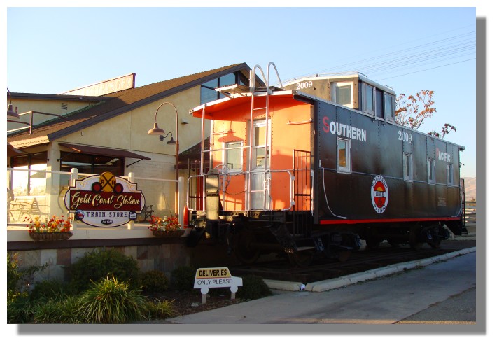 Southern Pacific Caboose von Gold Coast Station in Tehachapi Californien - Bild Foto von WEBSITE www.goldcoaststation.com