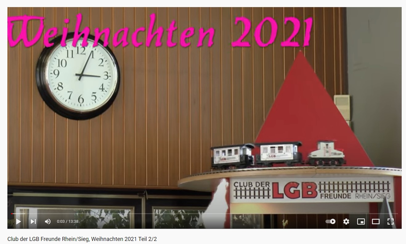 Teil 2 von 2 - Film ber unsere Anlagen beim internen Fahrtag 2021 an Weihnachten. 