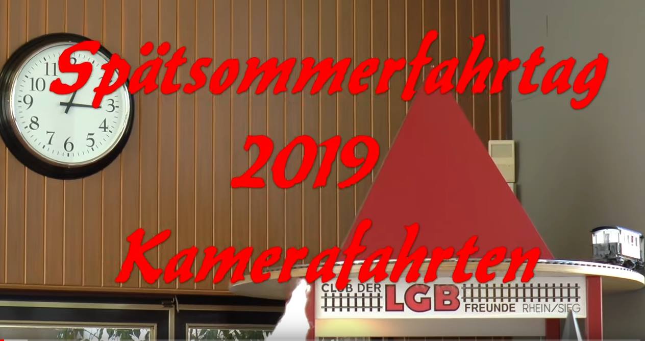 Der Film vom Sptsommerfahrtag 2019 ist auf dem YOUTUBE Kanal von Dieter Grates zu sehen. Hier Teil 2 - Kameramitfahrten. 