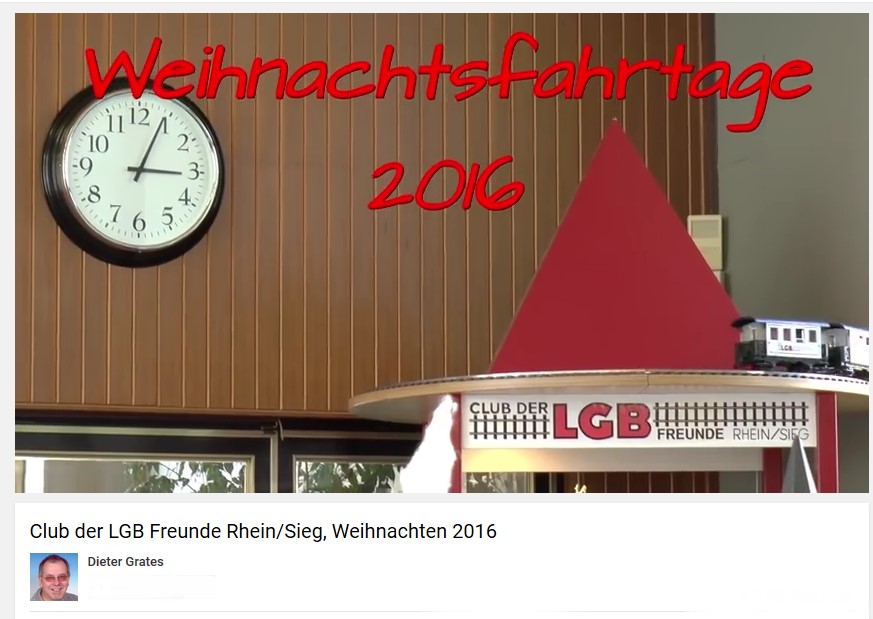 Film von Dieter Grates von unseren Weihnachtsfahrtagen im Clubdomizil 2016