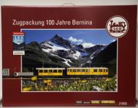 neue Zugpackung Nr. 21000 - 100 Jahre Bernin-Bahn von LGB mit Triebwagen und Oltimer-Wagons