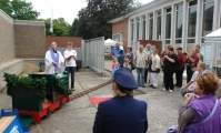 Sommerfahrtage im Domizil mit der neuen Gartenbahn und den schnen Innenanlagen. 