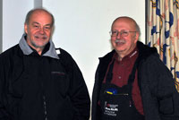 Herr Hagen von Ortloff und unser Vorstand Klaus Kerwer bei "Filmaufnahmen" im Clubdomizil Mönchengladbach.