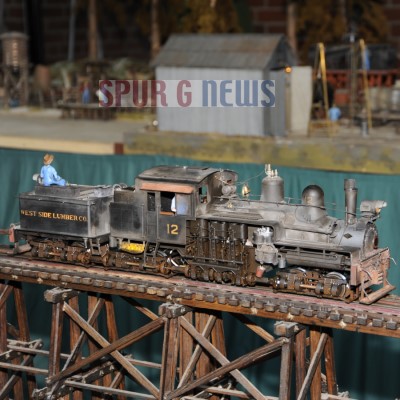 US-Waldbahnanlage in G-Scale Gre ... Ausstellung bei HUMA - Schwabach/Bayern