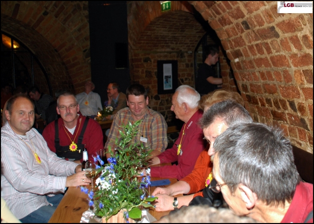 Jubiläumsveranstaltung in Leipzig 2007. Der Club beim Feiern.