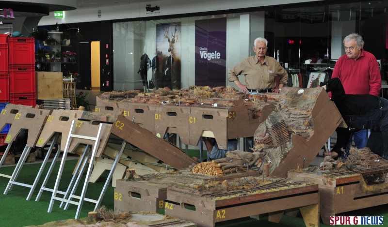 US-Waldbahnanlage in G-Scale Gre ... Ausstellung bei HUMA - Schwabach/Bayern