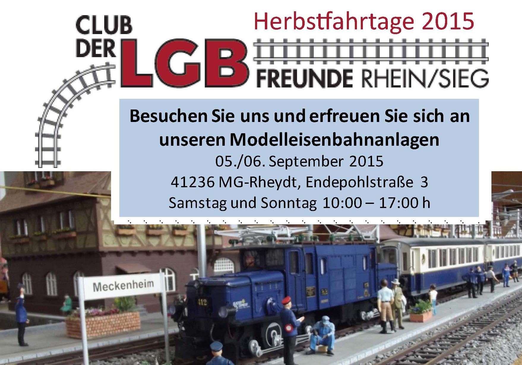 Auf gehts zu unseren Herbstfahrtagen am 05. und 06. September 2015 im Clubdomizil in Mnchengladbach