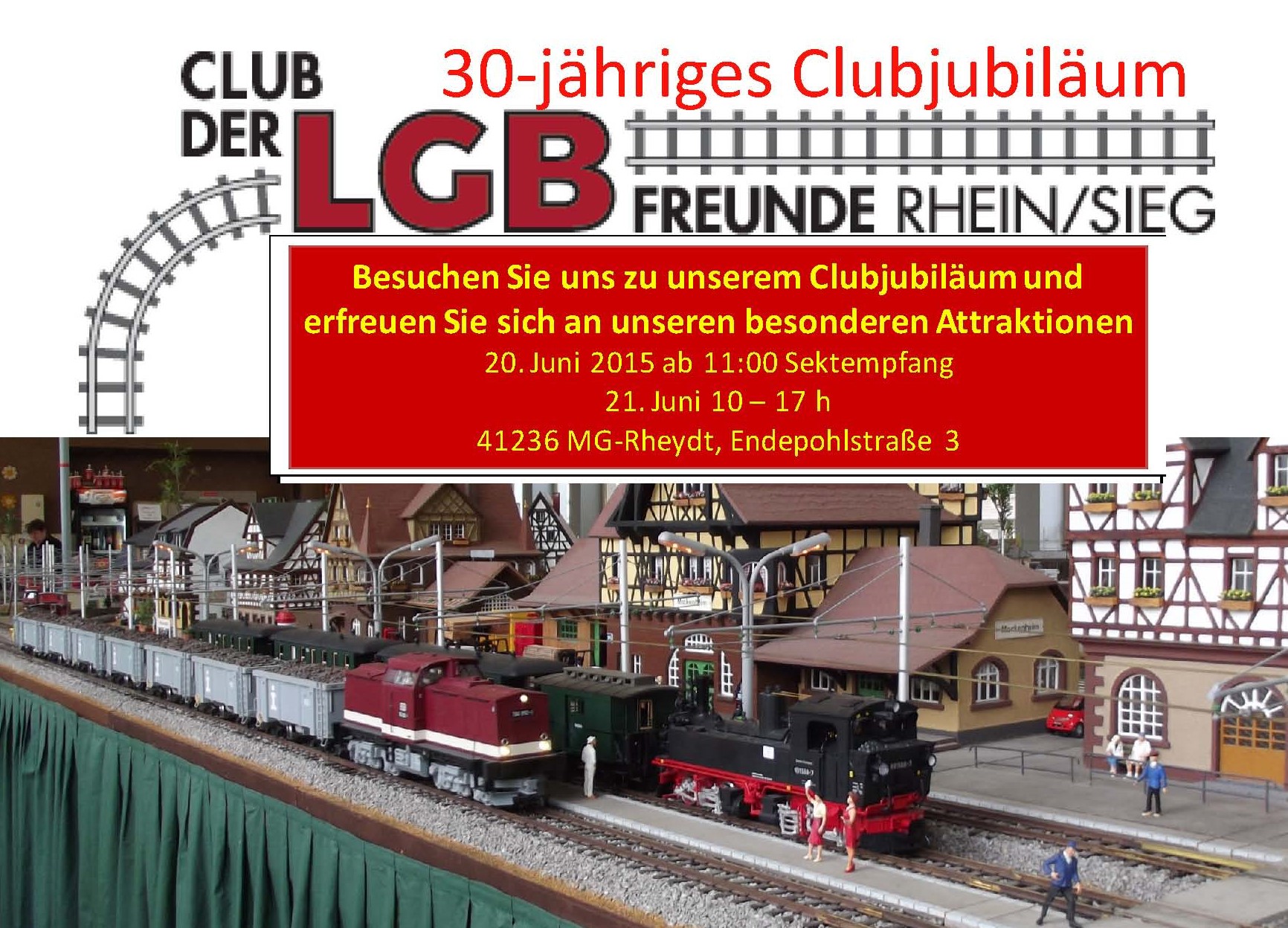 30-jhriges Clubjubilum am 20. und 21. Juni 2015 - Kommens einfach vorbei. 