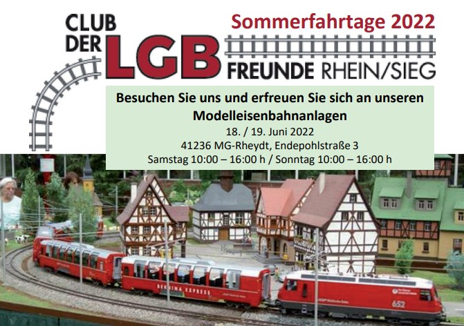 Das war der Flyer fr unsere Sommerfahrtage am 18. u nd 19. Juni 2022