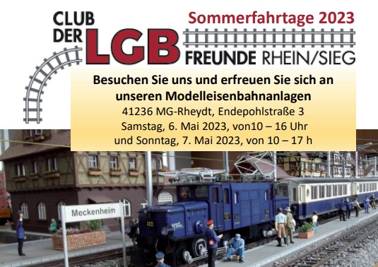 Sommerfahrtage mit Jahreshauptversammlulng am 6. und 7. Mai 2023